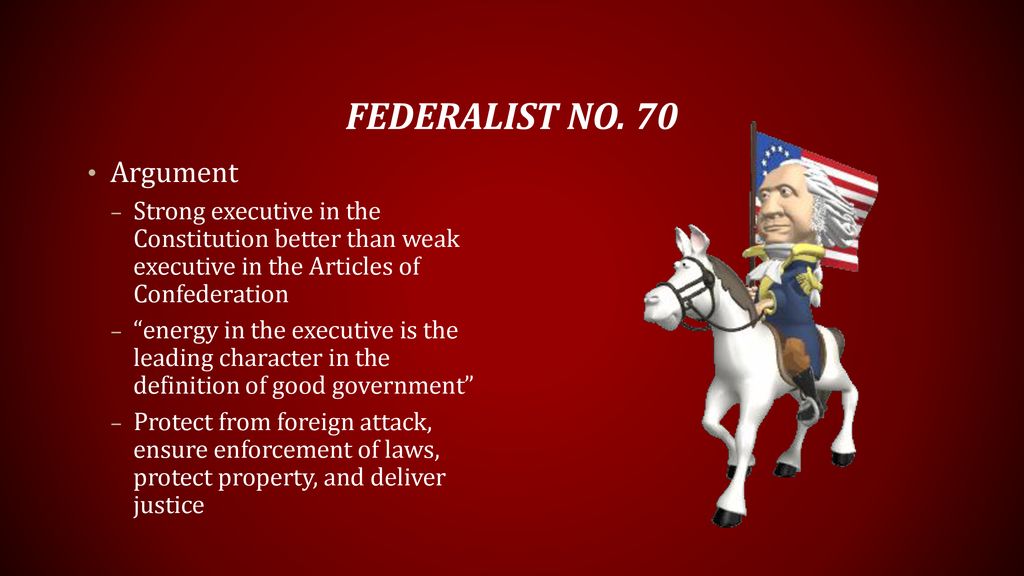 Federalist no 70 hotsell